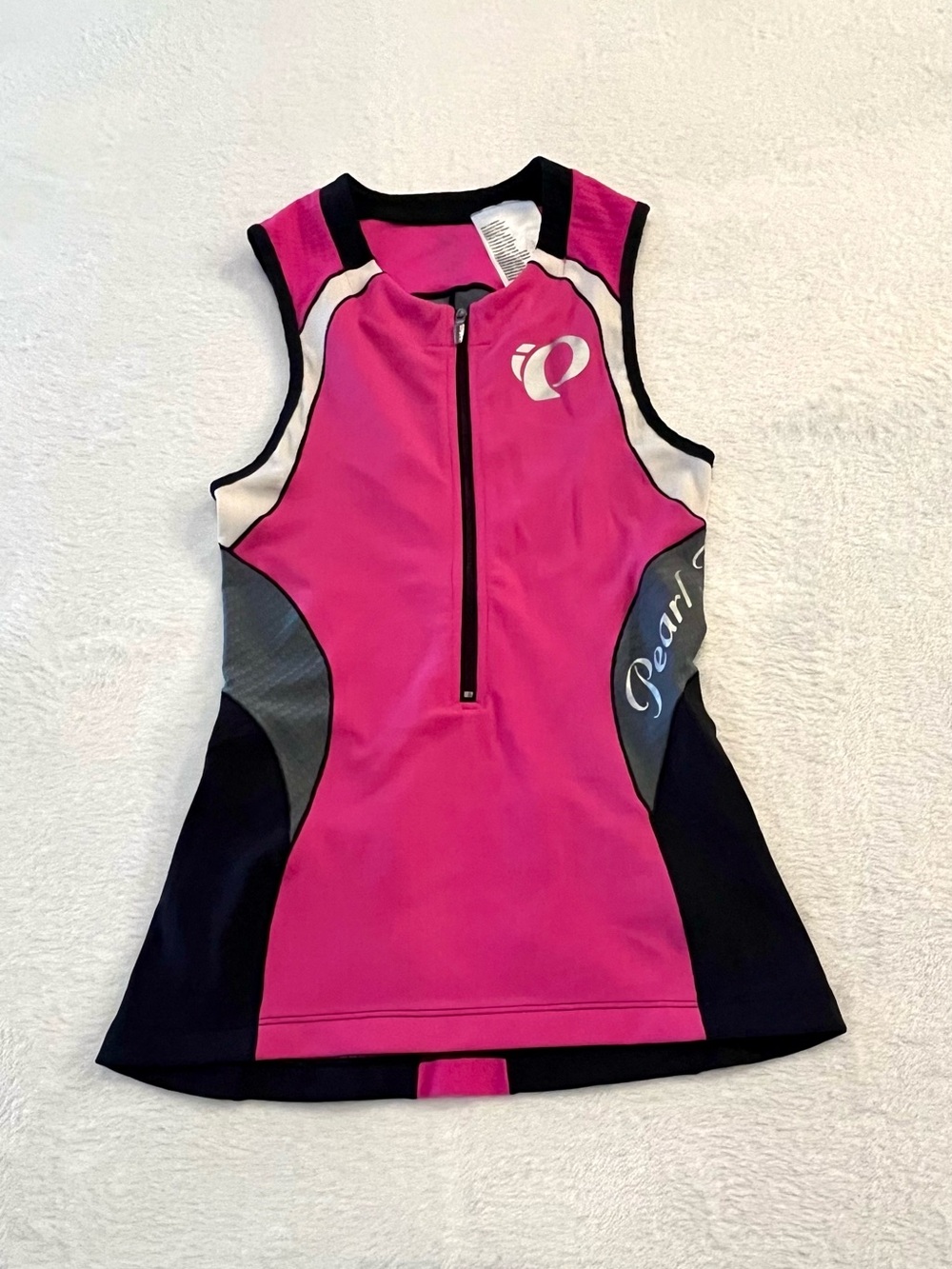 Pearl Izumi Elite Women's Cycling Jersey Sleeveless Pink Black White Size XS